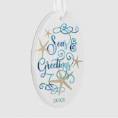 Kuststrand Zeeen & GREETTES Foto Ornament (voorkant)