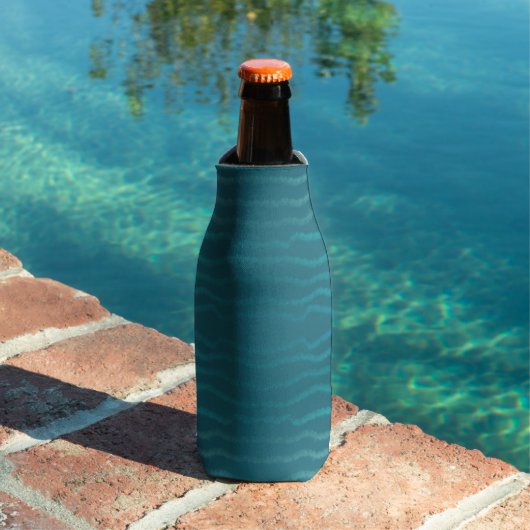 Kuststrand Zout Turquoise Golf Abstract Design Flesjeskoeler (Insitu Zwembad)