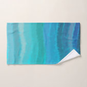 Kuststrand Zoute Golven Op Turquoise Bad Handdoek (Handdoek)