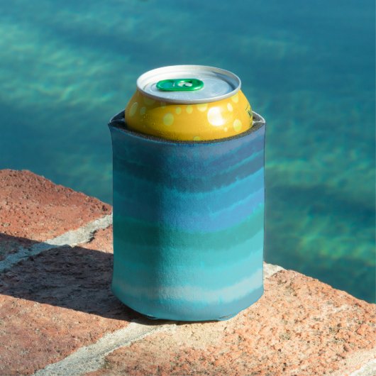 Kuststrand Zoute Golven Op Turquoise  Blikjeskoeler (Insitu Zwembad)