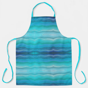 Kuststrand Zoute Golven Op Turquoise  Schort