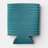Kuststrand Zoute Turquoise Golf Abstract ontwerp Blikjeskoeler (Voorkant)