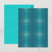 Kuststrand Zoute Turquoise Golf Abstract ontwerp Briefkaart (Voorkant / Achterkant)