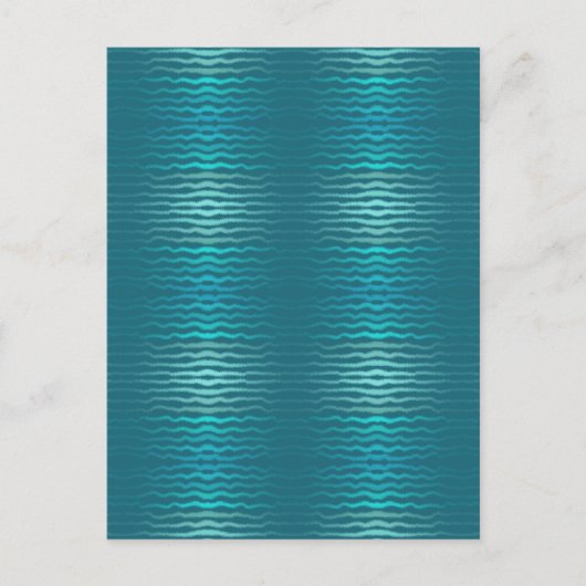 Kuststrand Zoute Turquoise Golf Abstract ontwerp Briefkaart (Voorkant)