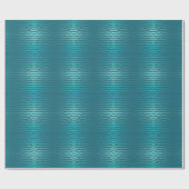 Kuststrand Zoute Turquoise Golf Abstract ontwerp Cadeaupapier (Vlak)