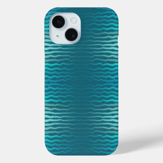 Kuststrand Zoute Turquoise Golf Abstract ontwerp Case-Mate iPhone Case (Achterkant)