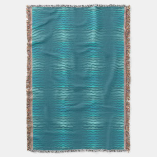 Kuststrand Zoute Turquoise Golf Abstract ontwerp Deken