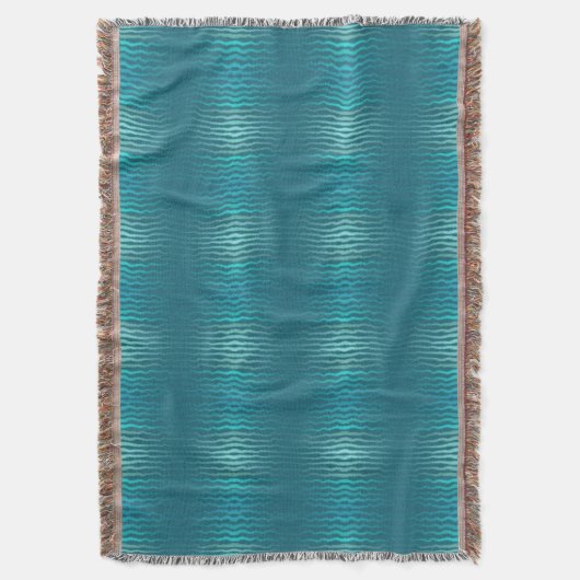 Kuststrand Zoute Turquoise Golf Abstract ontwerp Deken (Voorkant Verticaal)