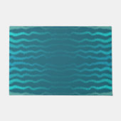 Kuststrand Zoute Turquoise Golf Abstract ontwerp Deurmat (Voorkant)