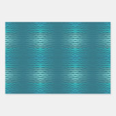 Kuststrand Zoute Turquoise Golf Abstract ontwerp Inpakpapier Vel (Voorkant)