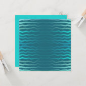 Kuststrand Zoute Turquoise Golf Abstract ontwerp Kaart (Voorkant / Achterkant in situ)