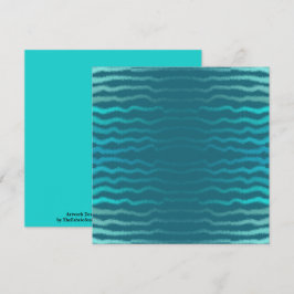 Kuststrand Zoute Turquoise Golf Abstract ontwerp Kaart