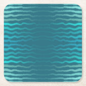 Kuststrand Zoute Turquoise Golf Abstract ontwerp Kartonnen Onderzetters (Voorkant)