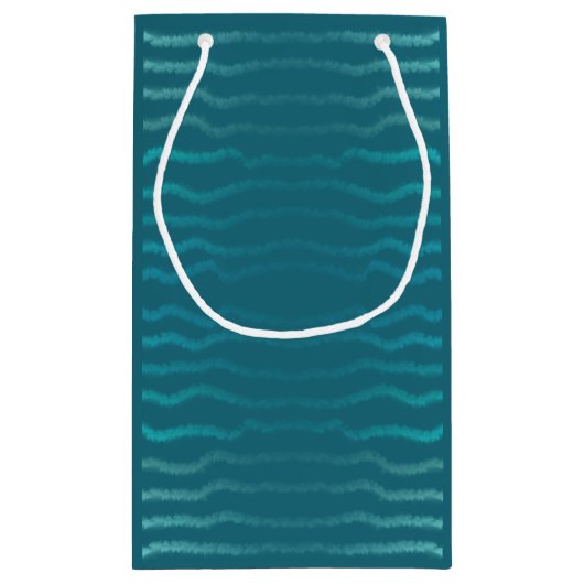 Kuststrand Zoute Turquoise Golf Abstract ontwerp Klein Cadeauzakje (Achterkant)
