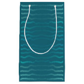 Kuststrand Zoute Turquoise Golf Abstract ontwerp Klein Cadeauzakje (Voorkant)
