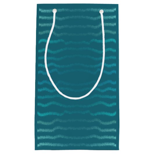 Kuststrand Zoute Turquoise Golf Abstract ontwerp Klein Cadeauzakje (Voorkant)