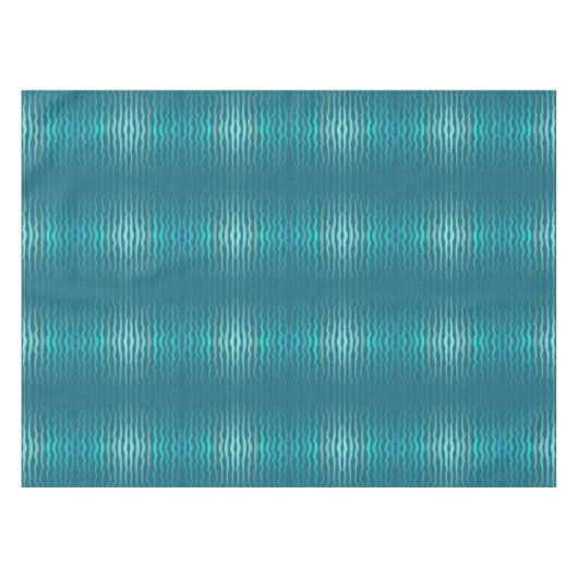 Kuststrand Zoute Turquoise Golf Abstract ontwerp Tafelkleed (Voorkant (Horizontaal))