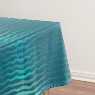 Kuststrand Zoute Turquoise Golf Abstract ontwerp Tafelkleed