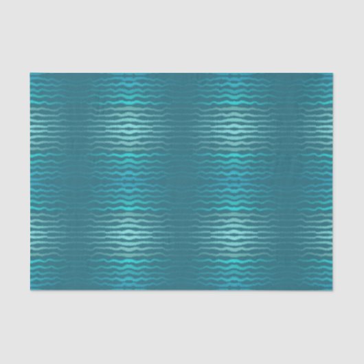 Kuststrand Zoute Turquoise Golf Abstract ontwerp Tissuepapier (Voorkant)