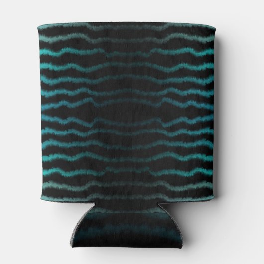 Kuststrand Zoute Turquoise golven Abstracte kunst Blikjeskoeler (Achterkant)