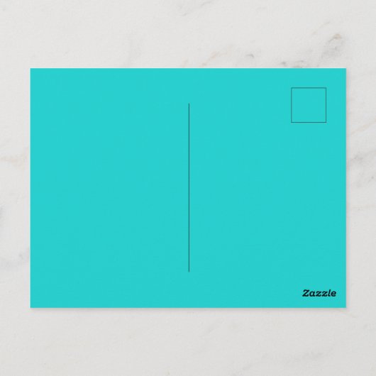 Kuststrand Zoute Turquoise golven Abstracte kunst Briefkaart (Achterkant)