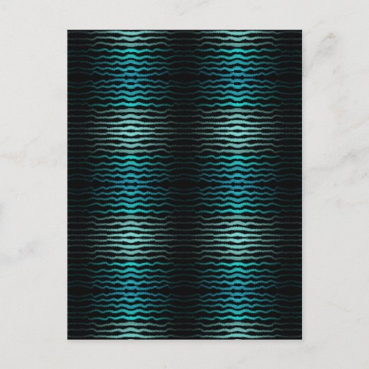 Kuststrand Zoute Turquoise golven Abstracte kunst Briefkaart (Voorkant)