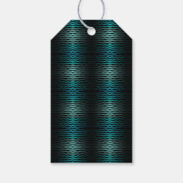 Kuststrand Zoute Turquoise golven Abstracte kunst Cadeaulabel