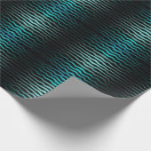 Kuststrand Zoute Turquoise golven Abstracte kunst Cadeaupapier (Hoek)