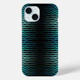 Kuststrand Zoute Turquoise golven Abstracte kunst iPhone 15 Case