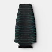 Kuststrand Zoute Turquoise golven Abstracte kunst Flesjeskoeler (Voorkant)