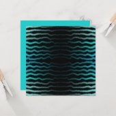 Kuststrand Zoute Turquoise golven Abstracte kunst Kaart (Voorkant / Achterkant in situ)