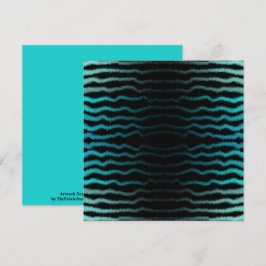 Kuststrand Zoute Turquoise golven Abstracte kunst Kaart