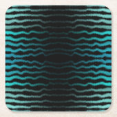 Kuststrand Zoute Turquoise golven Abstracte kunst Kartonnen Onderzetters (Voorkant)