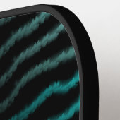 Kuststrand Zoute Turquoise golven Abstracte kunst Pickleball Paddle (Links Detail)