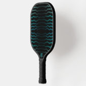 Kuststrand Zoute Turquoise golven Abstracte kunst Pickleball Paddle (Links)