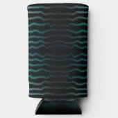 Kuststrand Zoute Turquoise golven Abstracte kunst Seltzer Blikjeskoeler (Voorkant)