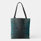 Kuststrand Zoute Turquoise golven Abstracte kunst Tote Bag (Achterkant)