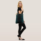 Kuststrand Zoute Turquoise golven Abstracte kunst Tote Bag (Op model)