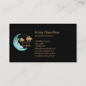 kuststrandhuis B'N'B vastgoedmakelaar Visitekaartje (Achterkant)