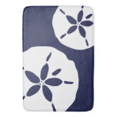 Kuststrandhuis nautisch zand dollar patroon badmat (Voorkant Verticaal)