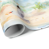 Kuststrandloper Oeverpatroon (2) Cadeaupapier (Rol Hoek)