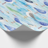 Kuststrandloper Oeverpatroon (3) Cadeaupapier (Hoek)