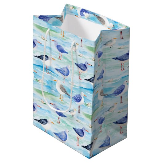 Kuststrandloper Oeverpatroon (3) Medium Cadeauzakje (Voorkant Gekanteld)