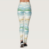 Kuststrandloper Oeverpatroon (5) Leggings (Achterkant)