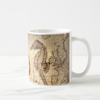 Kuststrandzeeslag Nautical Map Koffiemok