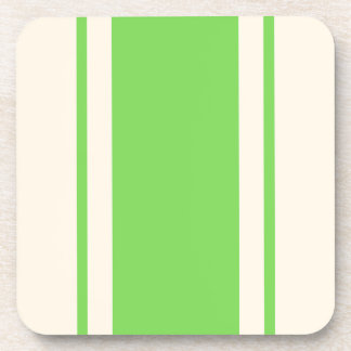 Kuststreep Coaster - Lime & Cream Bier Onderzetter