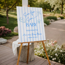 Kuststrepen Jongen Zee Jij Baby Shower Welkom