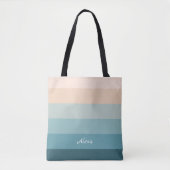 Kuststrepen tote bag (Voorkant)