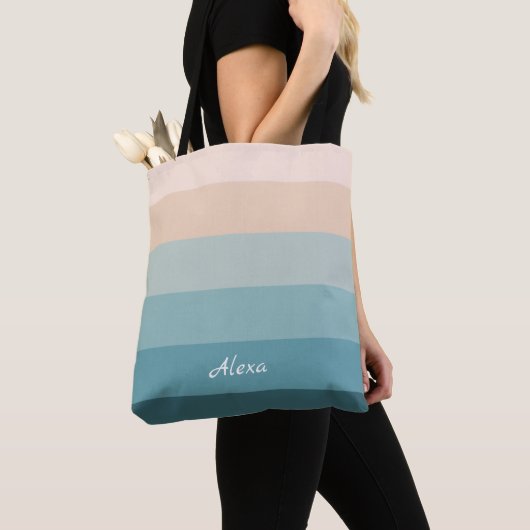 Kuststrepen tote bag (Dichtbij)