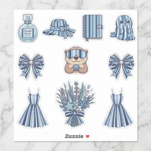 Kuststrepen Viering Stickerverzameling Sticker